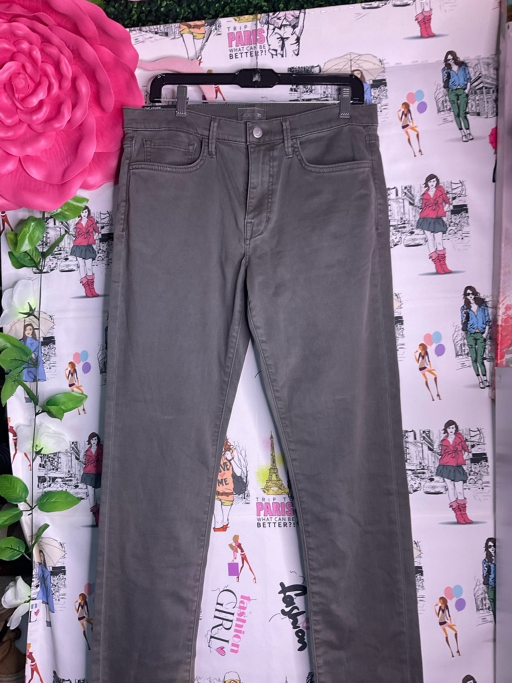 Joe's Jeans Olive Green Straight Leg Jeans